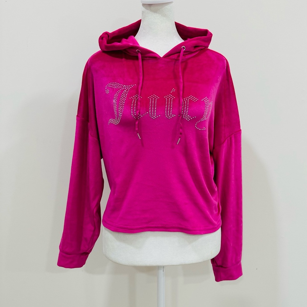Juicy Couture Pullover Hoodie Sweater Size Medium color Pink